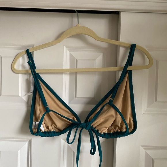 🆕 Old Navy NWT Ribbed Bikini Top & Matching Bottom - Teal - Picture 9 of 10